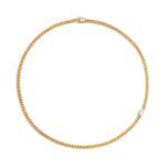 Shahla Karimi Cast Iron Link Necklace 14K Yellow Gold