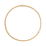 Shahla Karimi Cast Iron Link Necklace 14K Yellow Gold