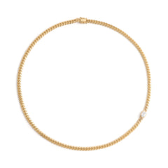 Shahla Karimi Cast Iron Link Necklace 14K Yellow Gold