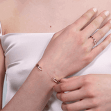 Shahla Karimi Jewelry Landmark Collection Central Park Cuff 14K Yellow Gold w/ White Diamonds on Model GIF