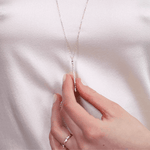 Chrysler Pendant  by Shahla Karimi on model on light background