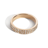 Shahla Karimi Every Love Better Half Pave Band Gold