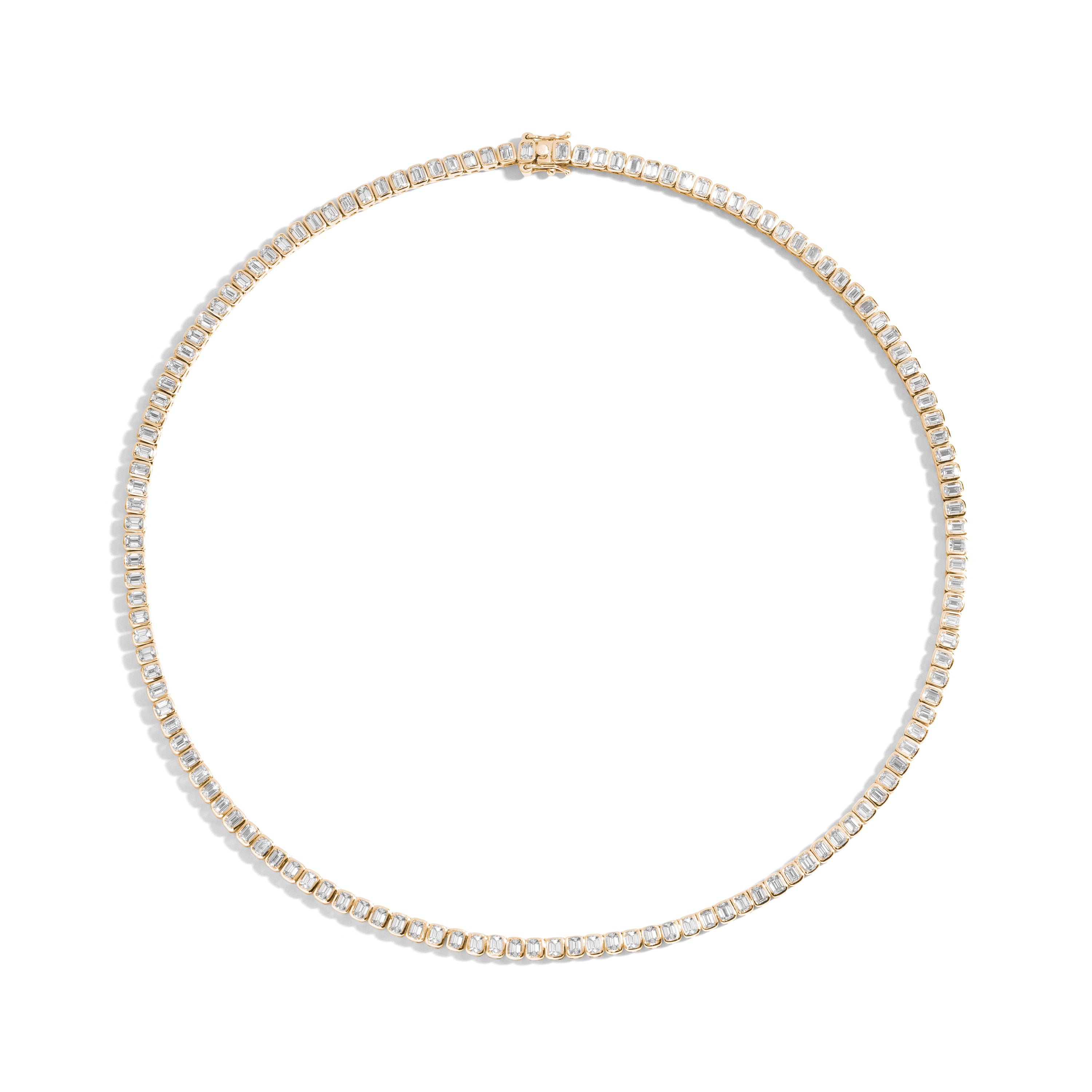 Bling Bling NY New One Row Tennis Necklace Bracelet Set Silver Finish –  Instabling NY