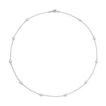 Shahla Karimi Chanel-Set Diamond Scatter Necklace White Gold