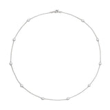 Shahla Karimi Chanel-Set Diamond Scatter Necklace White Gold