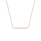 Shahla Karimi Diamond Foundry Deco Baguette Bar Necklace 14K Yellow Gold