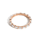 Shahla Karimi Rose Gold Baguette Bar Set Band