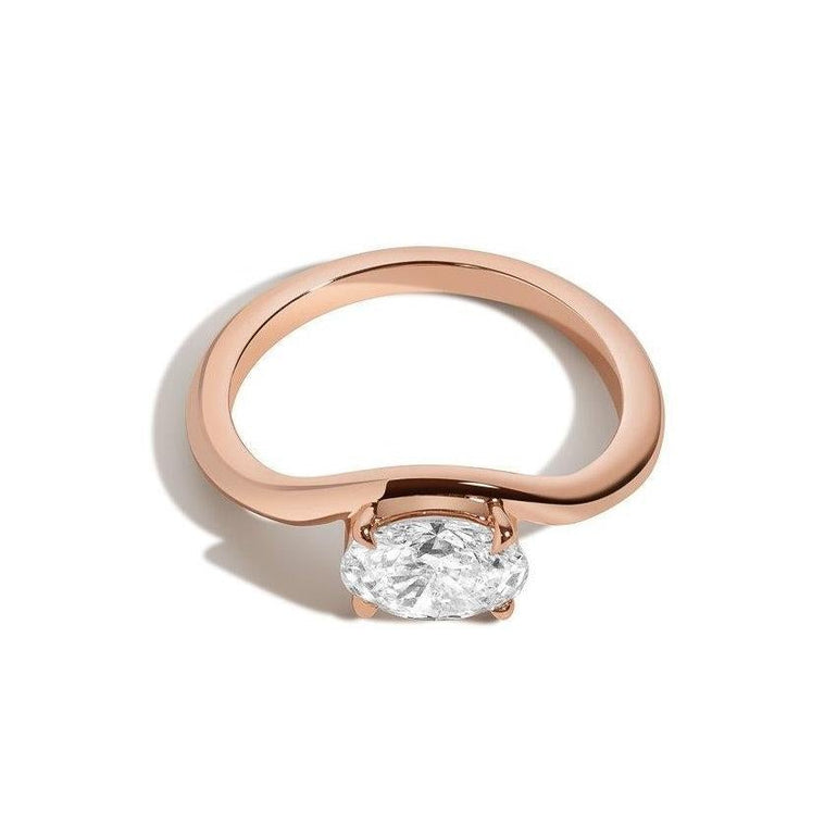 Shahla Karimi Jewelry Diamond Foundry Deco Oval Eye Ring_14K_18K_Rose Gold