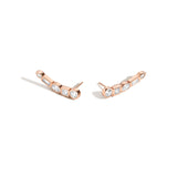 Shahla Karimi Diamond Foundry Deco Rotating Stone Crawlers- 14K Rose Gold