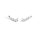 Shahla Karimi Diamond Foundry Deco Rotating Stone Crawlers- 14K White Gold