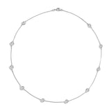 Shahla Karimi XL Chanel-Set Diamond Scatter White Gold Necklace