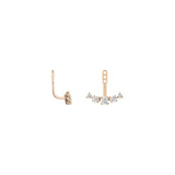 Shahla Karimi Zaha XL Diamond Arc Rose Gold Ear Jackets