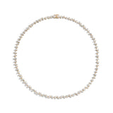  Shahla Karimi 8 Carat Multi-shape Diamond Yellow Gold Tennis Necklace