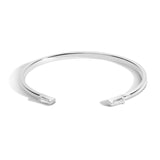 Shahla Karimi 14K White Gold Chrysler Cuff with White Diamond Tapered Baguettes