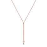 Shahla Karimi Jewelry Landmark Collection Chrysler Pendant Necklace No.1 14K Rose Gold