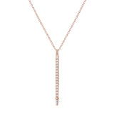 Shahla Karimi Jewelry Landmark Collection Chrysler Pendant Necklace No.2 14K Rose Gold