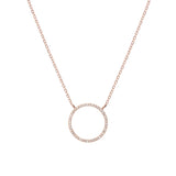 Shahla Karimi Jewelry Landmark Collection Central Park Hoop Necklace 14K Rose Gold