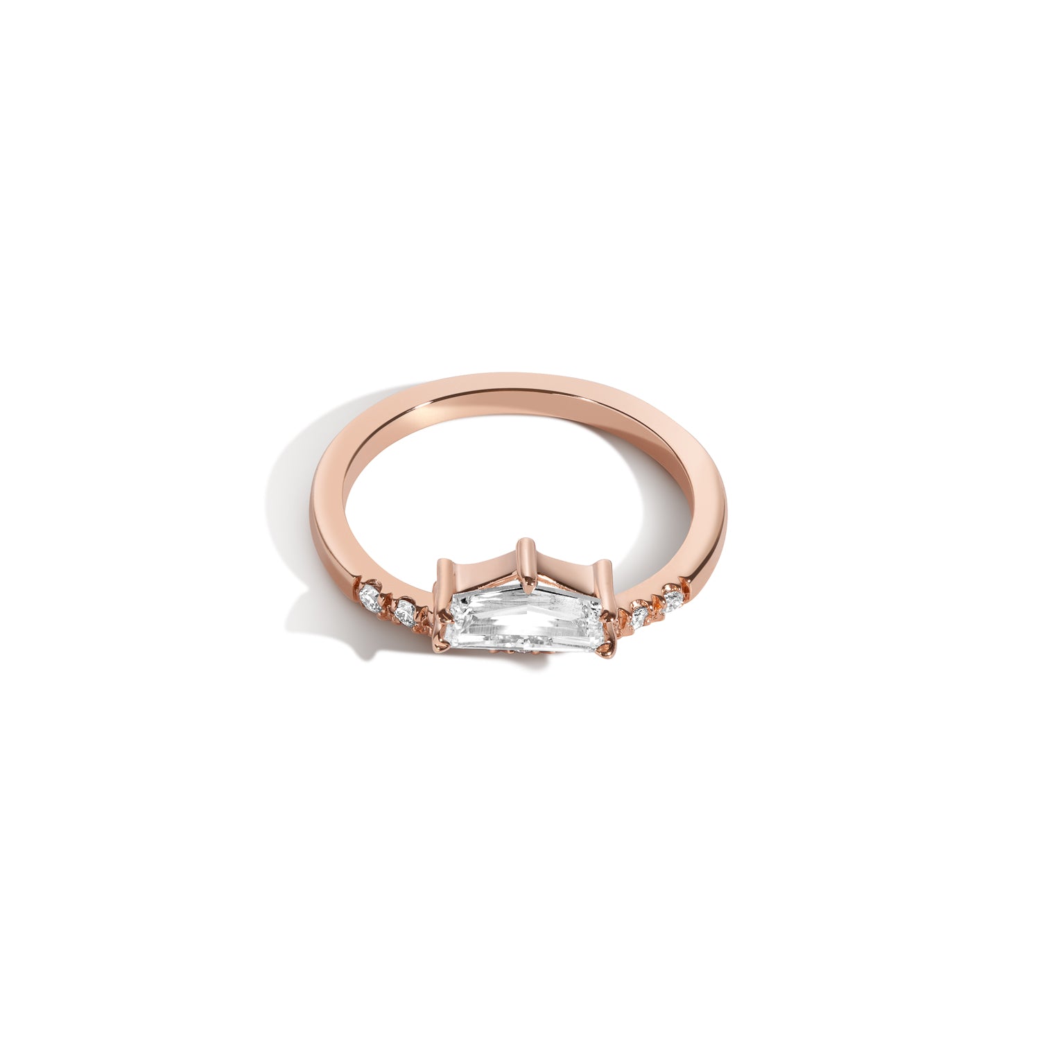 Shahla Karimi Jewelry Landmark Series Brooklyn Bridge Ring No.2 14K Rose Gold