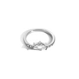 Shahla Karimi Jewelry Landmark Series Brooklyn Bridge Ring No.2 14K White Gold or Platinum