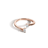 Shahla Karimi Jewelry Landmark Series Brooklyn Bridge Split Ring No.1 in 14K Rose Gold
