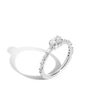 Shahla Karimi Jewelry Landmark Series East West Lincoln Center Ring 14K White Gold