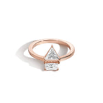 Shahla Karimi Jewelry - Landmark Series Flatiron Ring No 2 - 14K Rose Gold