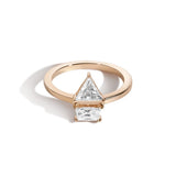 Shahla Karimi Jewelry - Landmark Series Flatiron Ring No 2 - 14K Yellow Gold