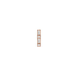 Shahla Karimi Jewelry Morse Code Series Earring 14K Rose Gold Letter "C"