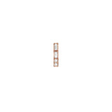 Shahla Karimi Jewelry Morse Code Series Earring 14K Rose Gold Letter "Z"