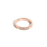 Shahla Karimi Jewelry Morse Code Series Ring 14K Rose Gold - Letter "F"