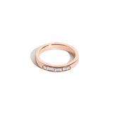 Shahla Karimi Jewelry Morse Code Series Multi Letter Ring 14K Rose Gold - Letter "J"