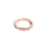 Shahla Karimi Jewelry Morse Code Series Ring 14K Rose Gold - Letter "P"