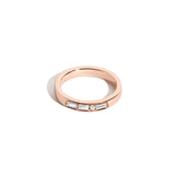 Shahla Karimi Jewelry Morse Code Series Multi Letter Ring 14K Rose Gold - Letter "Q"