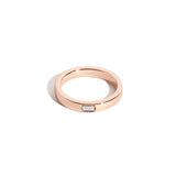 Shahla Karimi Jewelry Morse Code Series Ring 14K Rose Gold - Letter "T"
