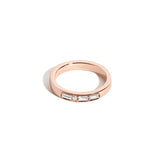 Shahla Karimi Jewelry Morse Code Series Ring 14K Rose Gold - Letter "Y"