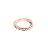 Shahla Karimi Jewelry Morse Code Series Multi Letter Ring 14K Rose Gold - Letter "Z"