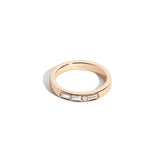 Shahla Karimi Jewelry Morse Code Series Ring 14K Yellow Gold - Letter "Q"