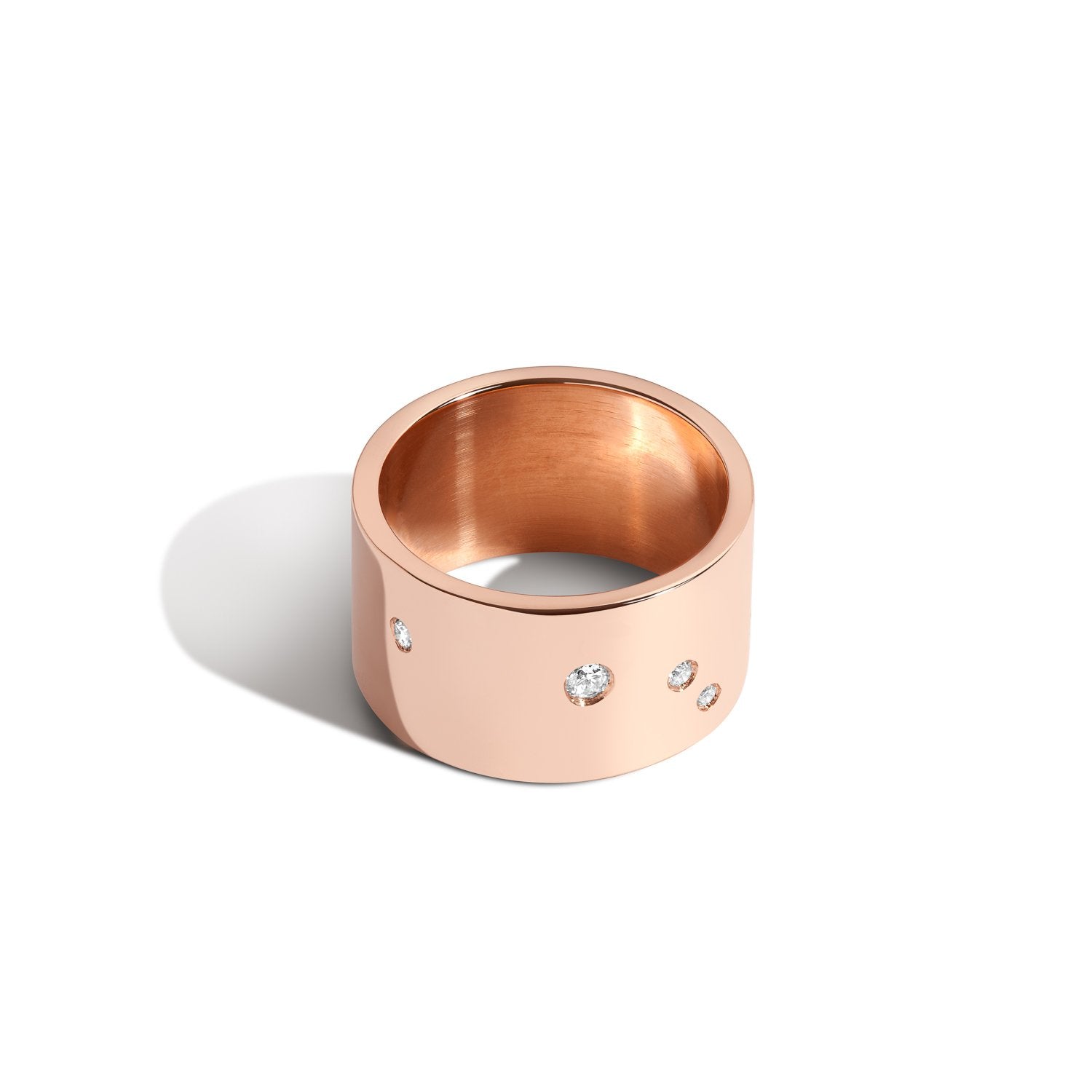 Shahla Karimi Jewelry Zodiac Reveal Ring Collection with White Diamonds - Aries - 14K Rose Gold 