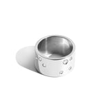 Shahla Karimi Jewelry Zodiac Reveal Ring Collection with White Diamonds - Sagittarius - 14K White Gold - Back View