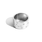 Shahla Karimi Jewelry Zodiac Reveal Ring Collection with White Diamonds - Sagittarius - 14K White Gold - Front View