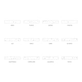 Shahla Karimi Jewelry 14K Gold Zodiac Reveal Ring Collection Cigar Band With White Diamonds Outline