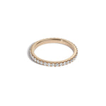 Shahla Karimi 1.8mm Scoop-Set Gold Eternity Band with White Diamonds