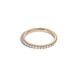 Shahla Karimi 1.8mm Scoop-Set Gold Eternity Band with White Diamonds