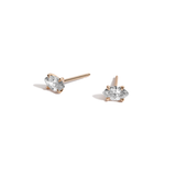 Shahla Karimi Marquise Diamond Earrings in 14K Yellow Gold