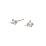 Shahla Karimi Marquise Diamond Earrings in 14K Rose Gold