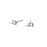 Shahla Karimi Marquise Diamond Earrings in 14K White Gold