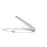 Shahla Karimi Jewelry Pave Slant Ring 14K White Gold or Platinum
