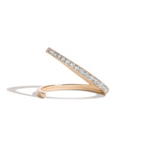 Shahla Karimi Jewelry Pave Slant Ring 14/18K Yellow Gold