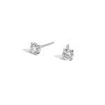 Shahla Karimi Jewelry Brilliant Round Diamond Earrings 14K White Gold 2 TCW