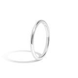 Shahla Karimi Jewelry Soft Knife Edge Band 14K White Gold